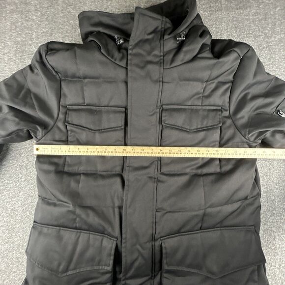 Karl Lagerfeld Paris Down Parka Mens Sz L Black Faux Fur Lined NWOT MSRP $695 - Picture 13 of 15